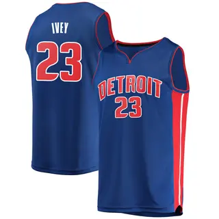 Men's Jaden Ivey Detroit Pistons Blue Jersey - Icon Edition - Fast Break