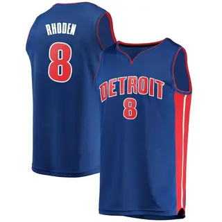 Jared Rhoden Detroit Pistons Player-Issued #8 White Jersey from