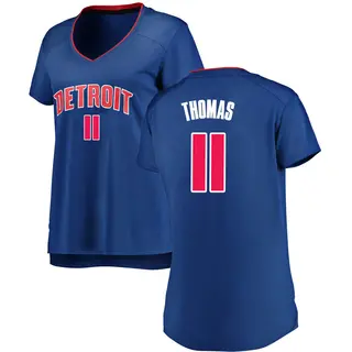 Women's Isiah Thomas Detroit Pistons Royal Jersey - Icon Edition - Fast Break