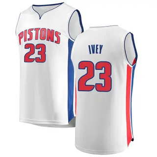 Youth Jaden Ivey Detroit Pistons White Jersey - Association Edition - Fast Break